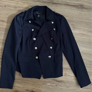 Bar III Midnight Blue Double-Breasted Blazer